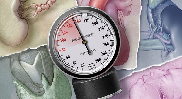 Hypertension, systolic blood pressure readings are above 140 mm