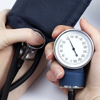 You can determine hypertension rate by measuring blood pressure